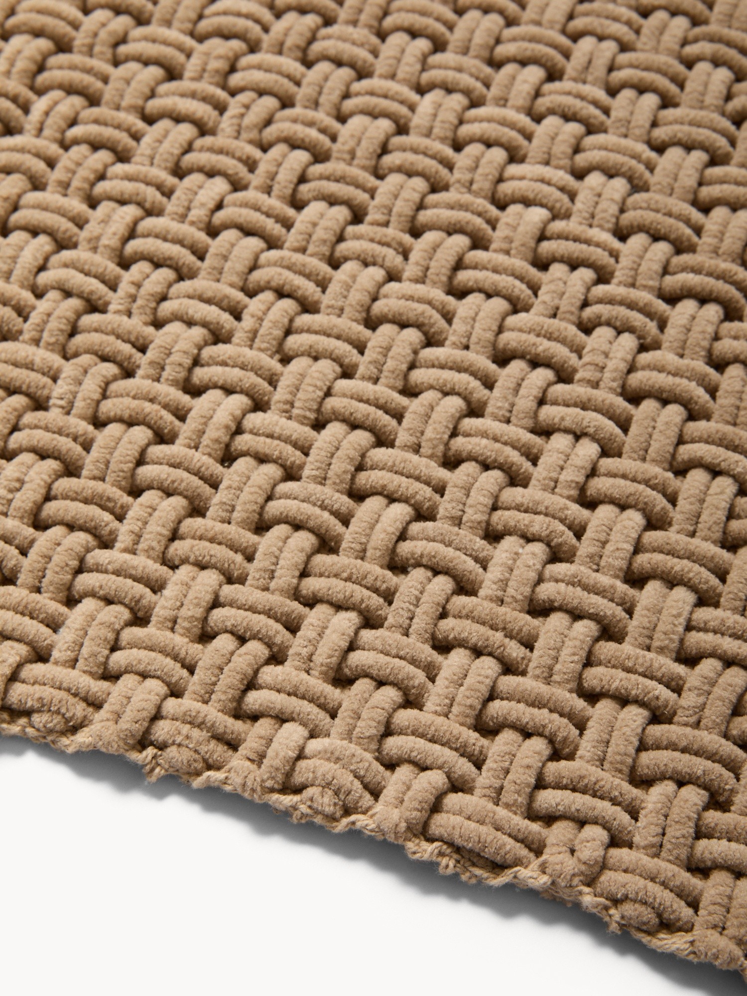 Tappeto bagno lungo in ciniglia effetto intrecciato - Prezzo di lancio