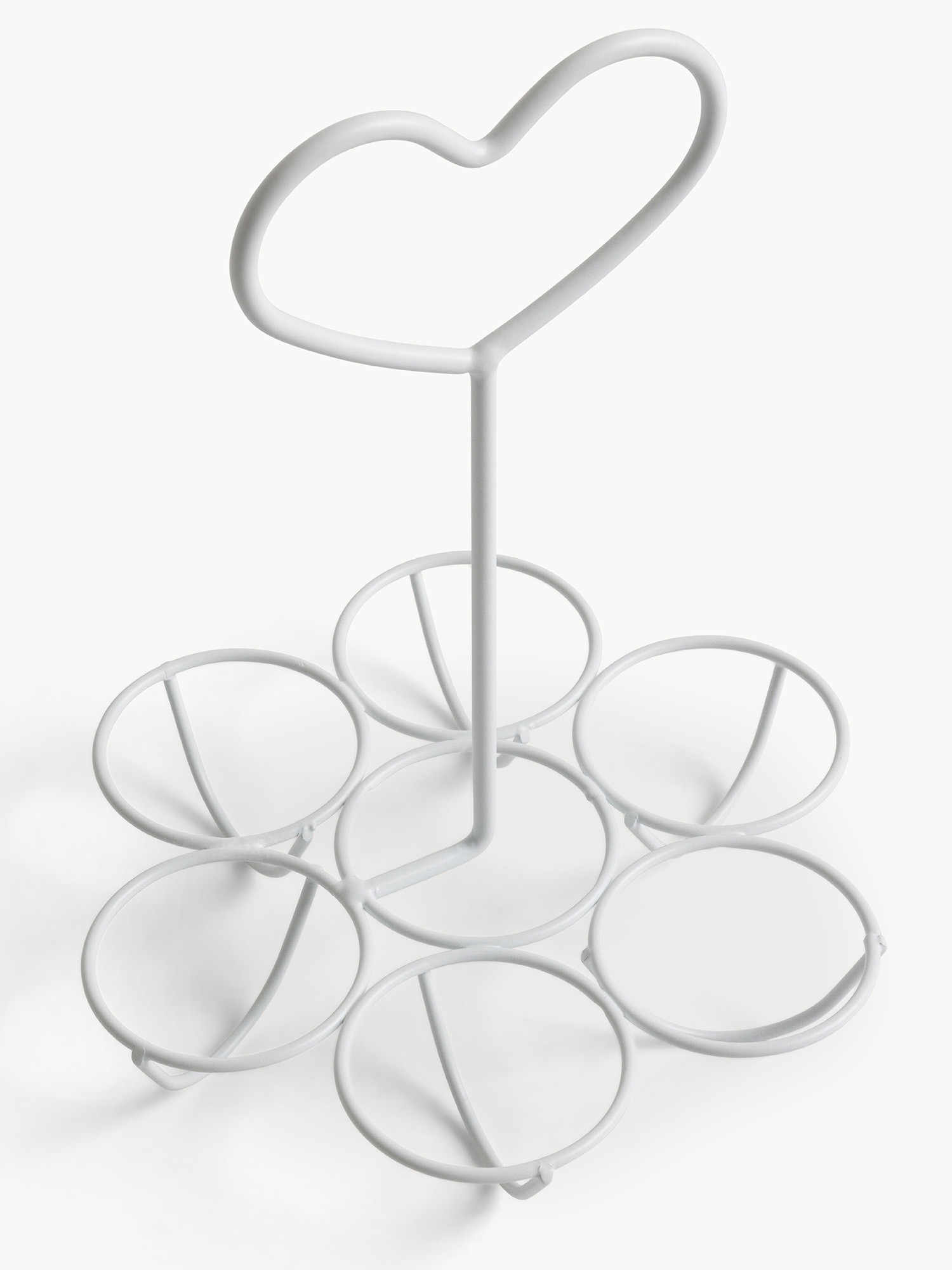 Porta uova ferro smaltato a cuore