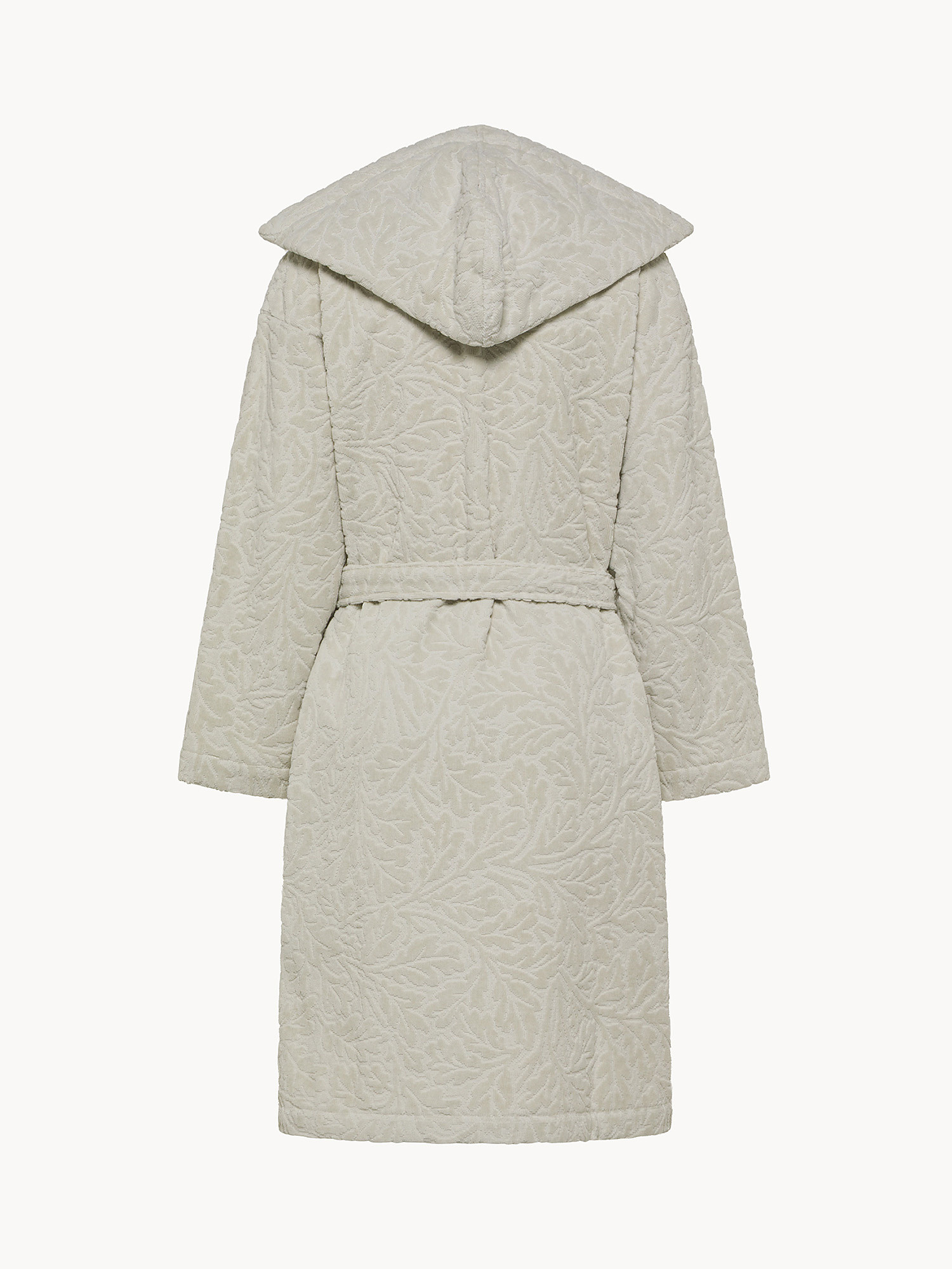 Accappatoio in cotone velour motivo in rilievo