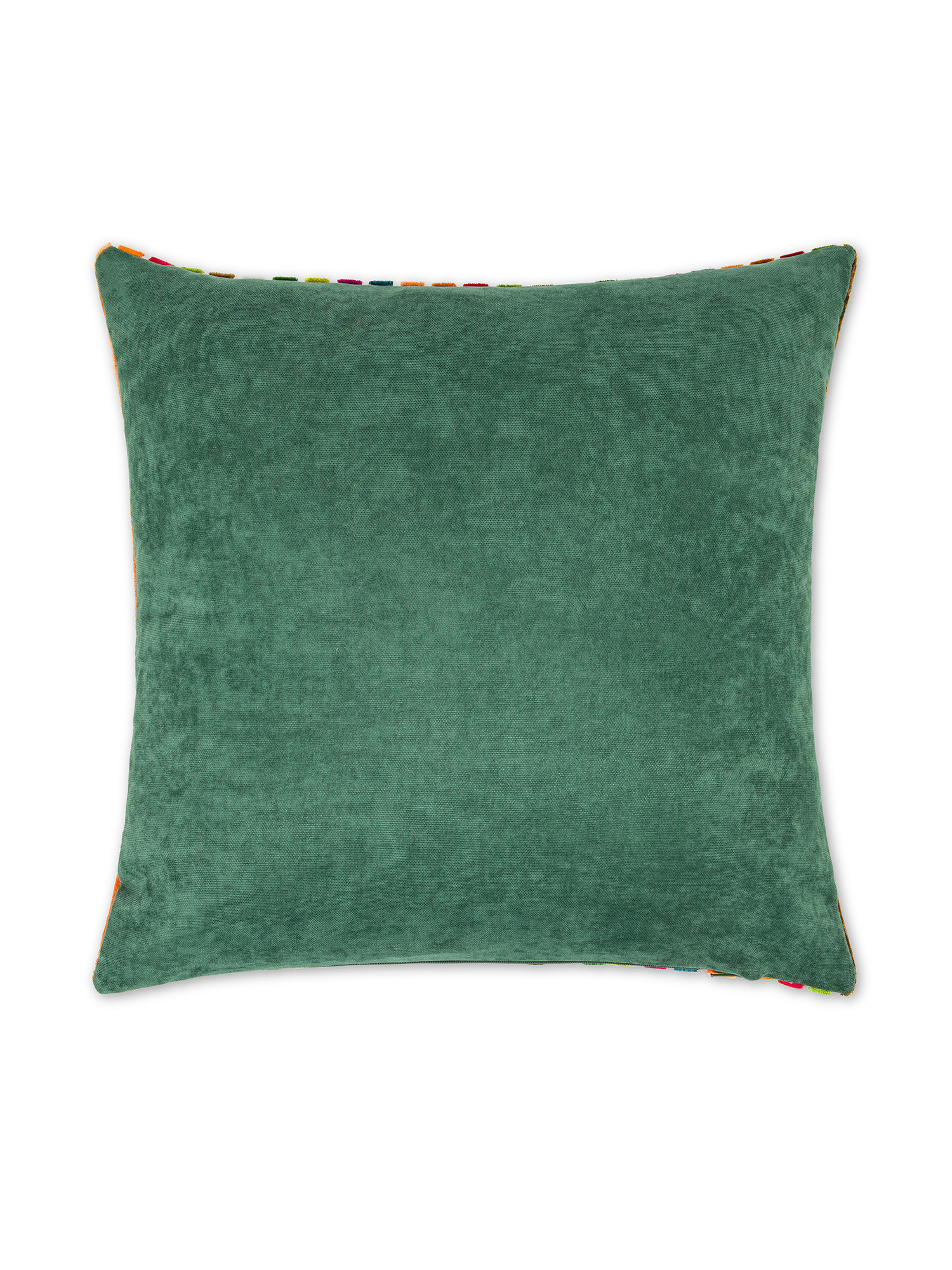 Cuscino 43x43 cm in velluto jacquard a righe