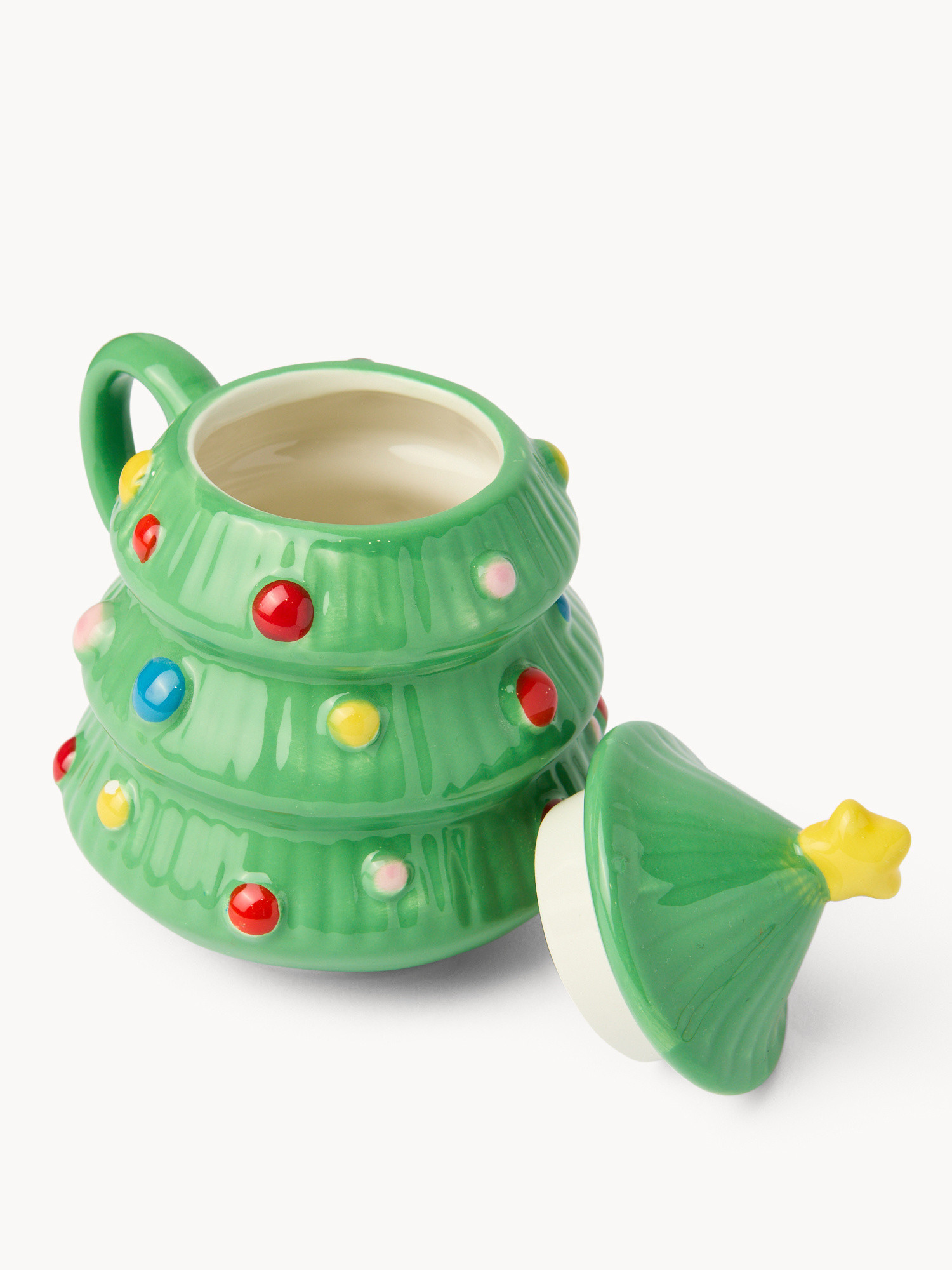 Mug in ceramica a forma di albero di Natale