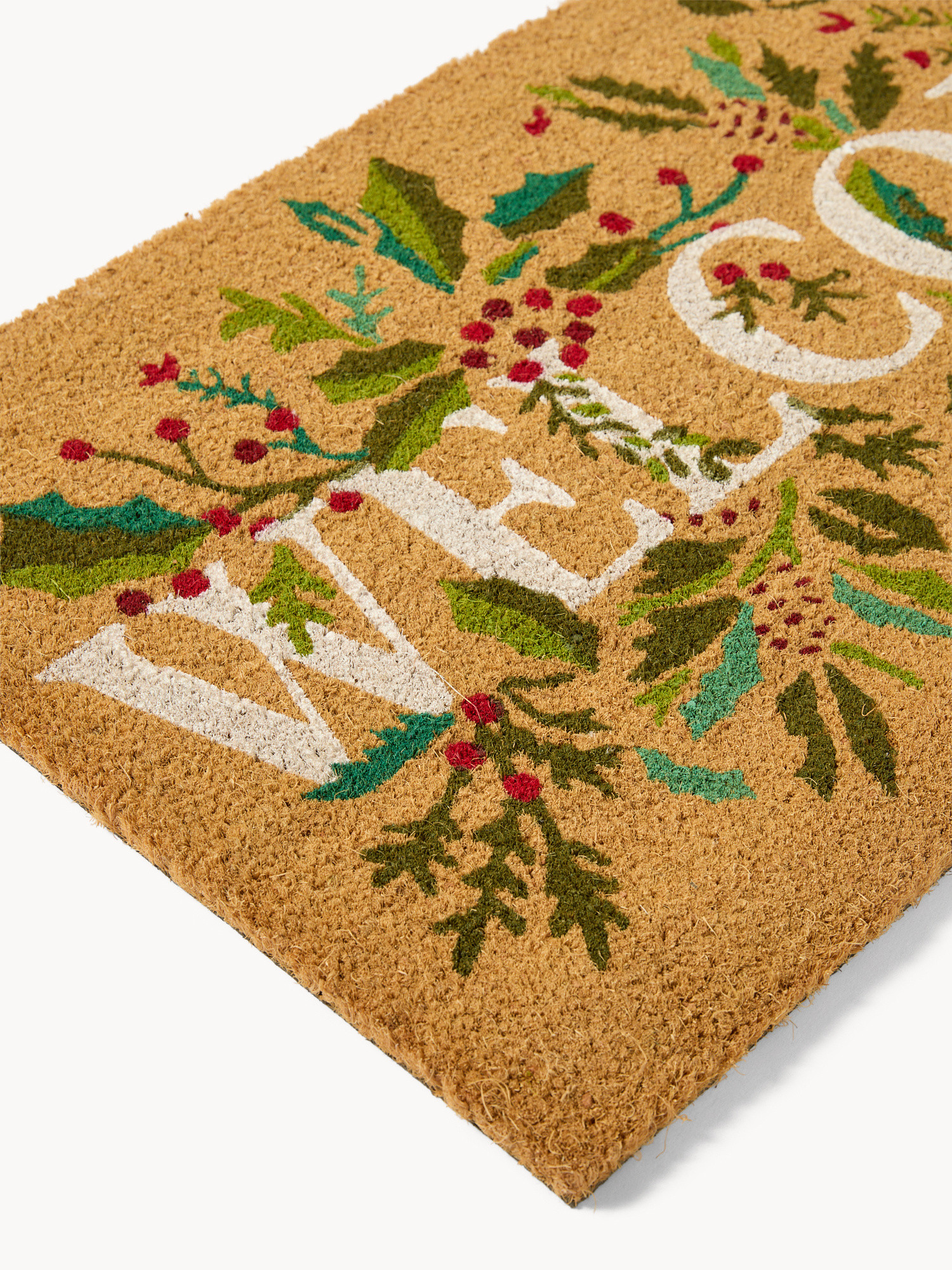 Zerbino in cocco con stampa natalizia