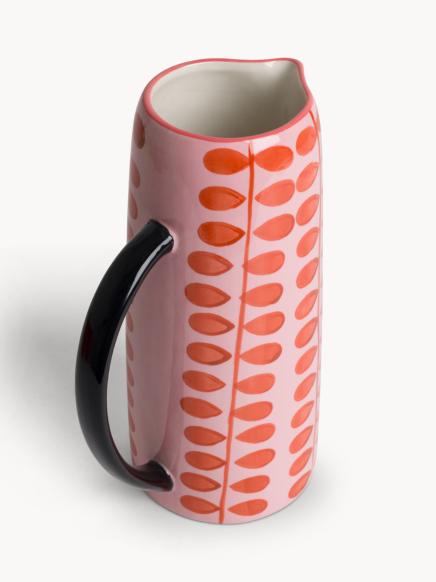 Caraffa in ceramica motivo fiorellini