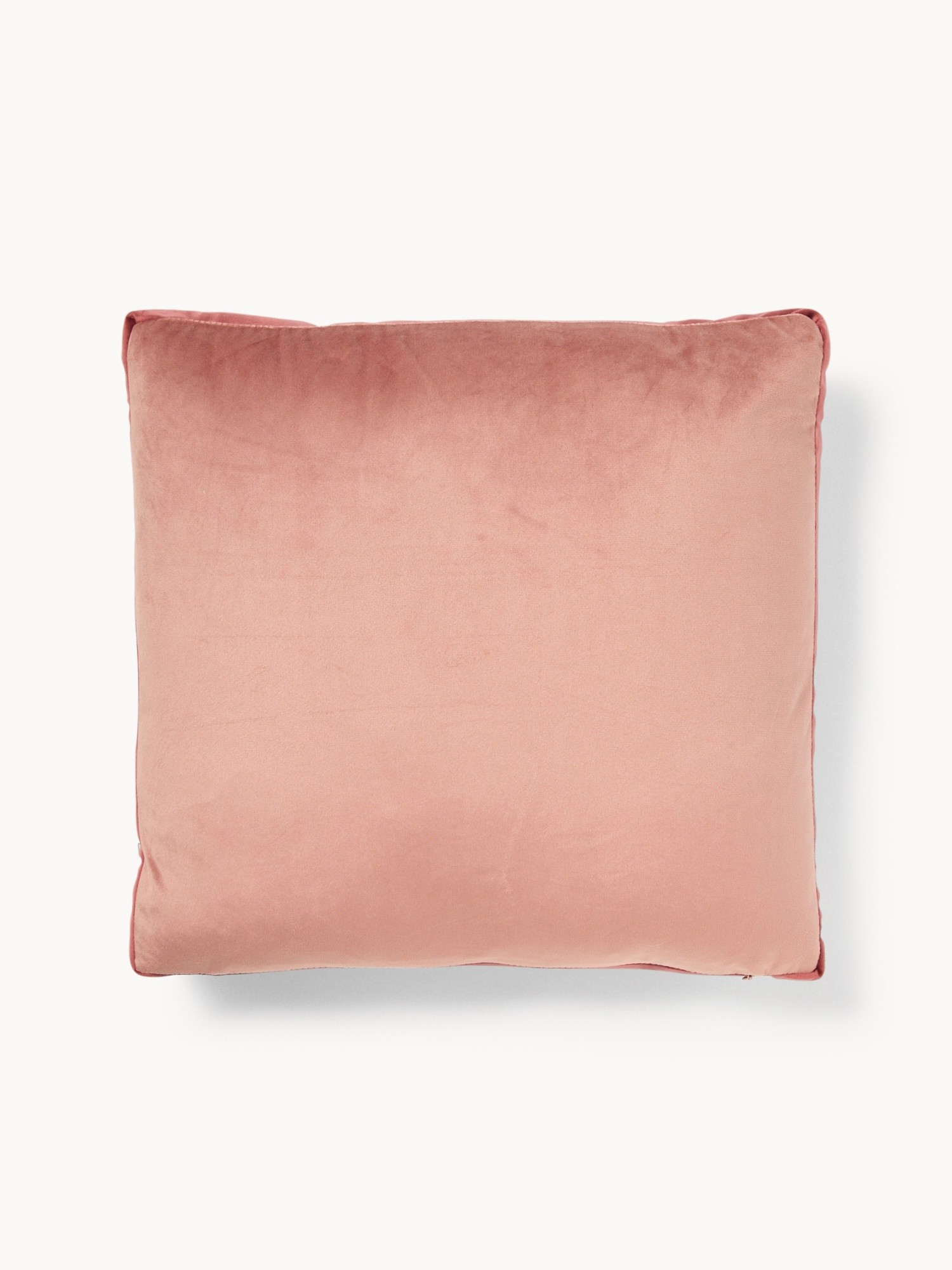 Cuscino in velluto con fascia bicolor - Prezzo di lancio