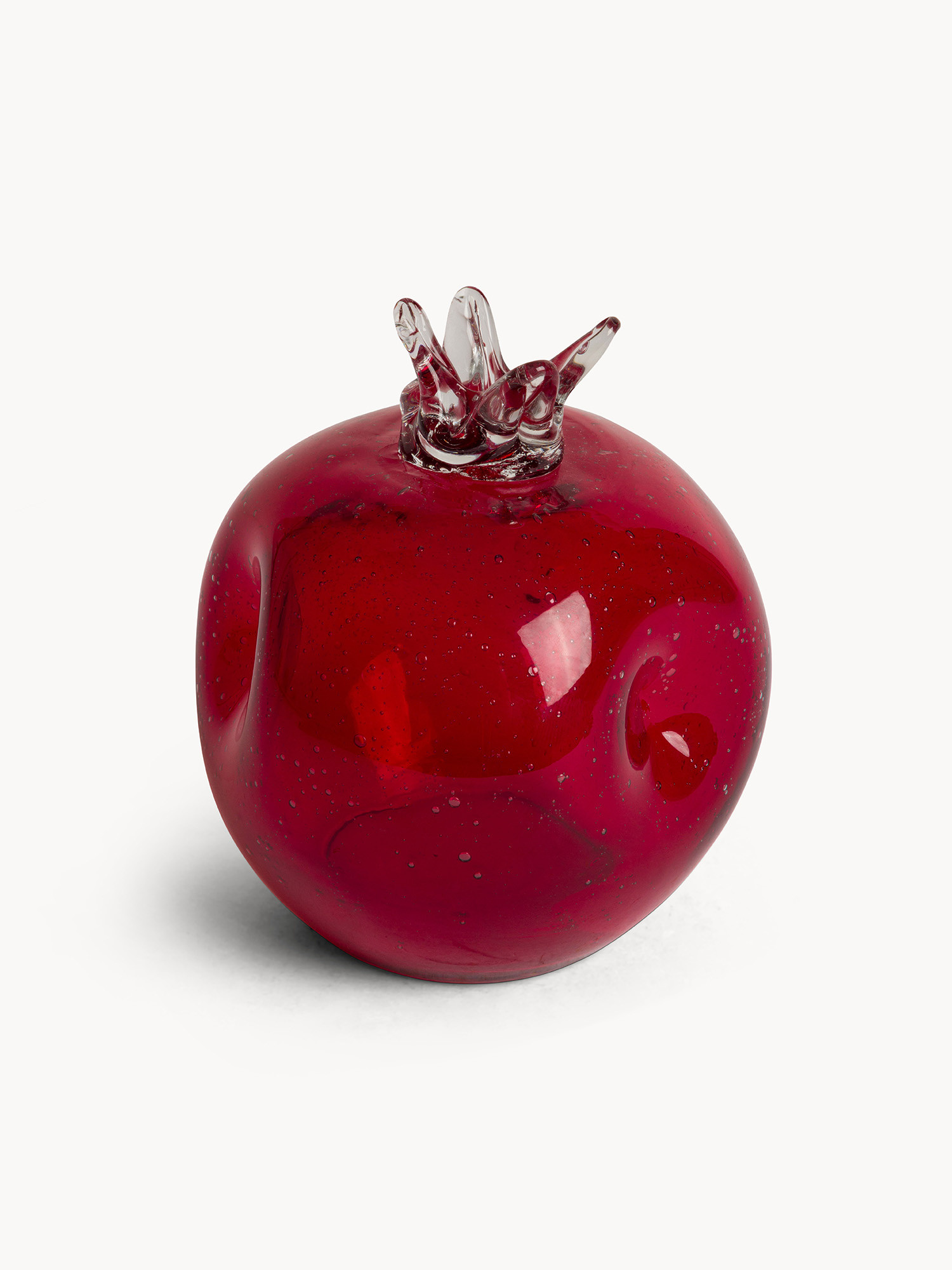 Melograno in vetro colorato