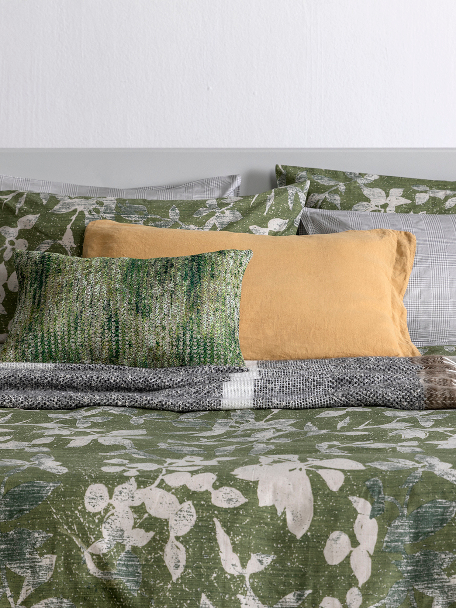 Federa in lino e cotone tinta unita Zefiro