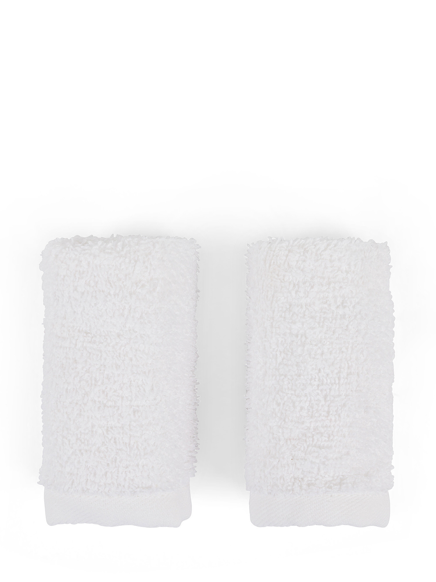 Cestino 4 lavette cotone tinta unita Thermae