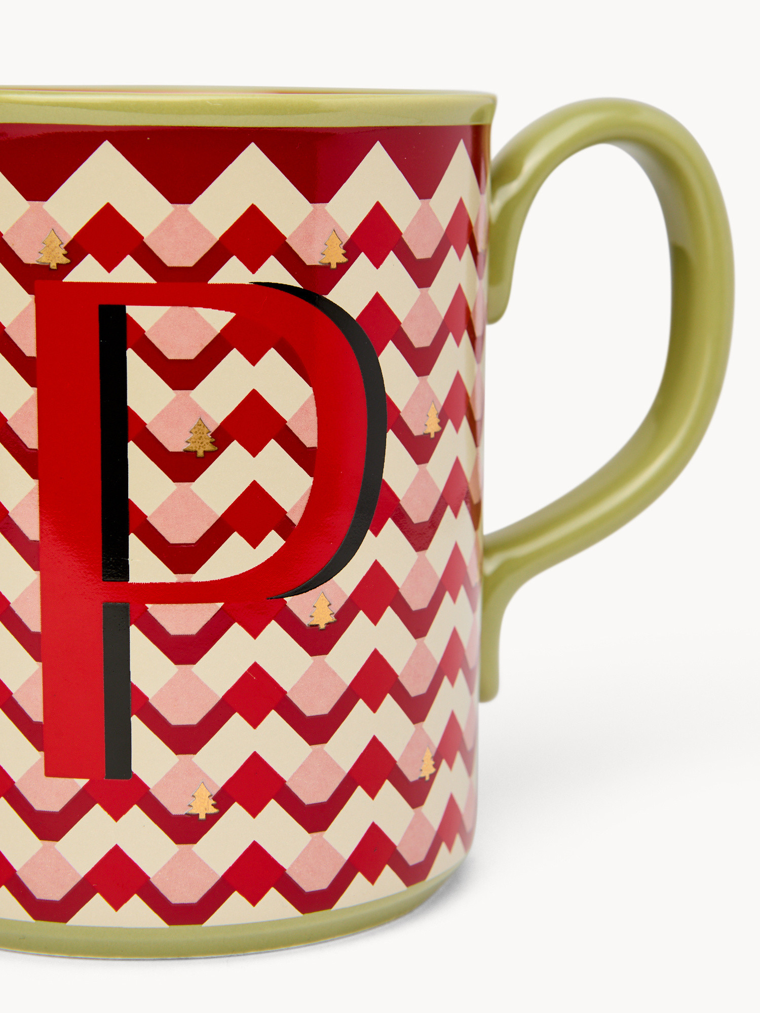 Mug in ceramica lettera P