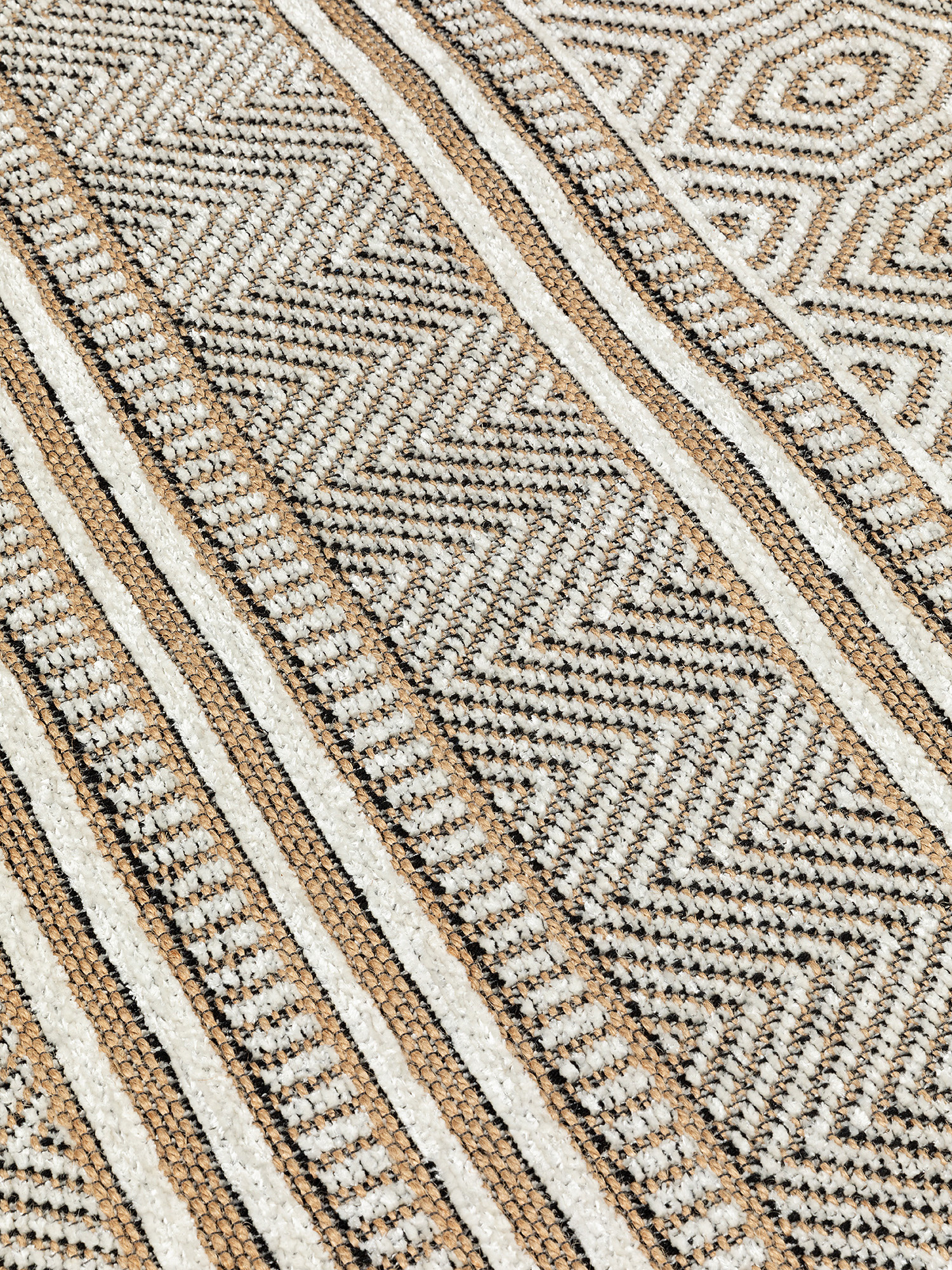 Tappeto in misto cotone motivo geometrico