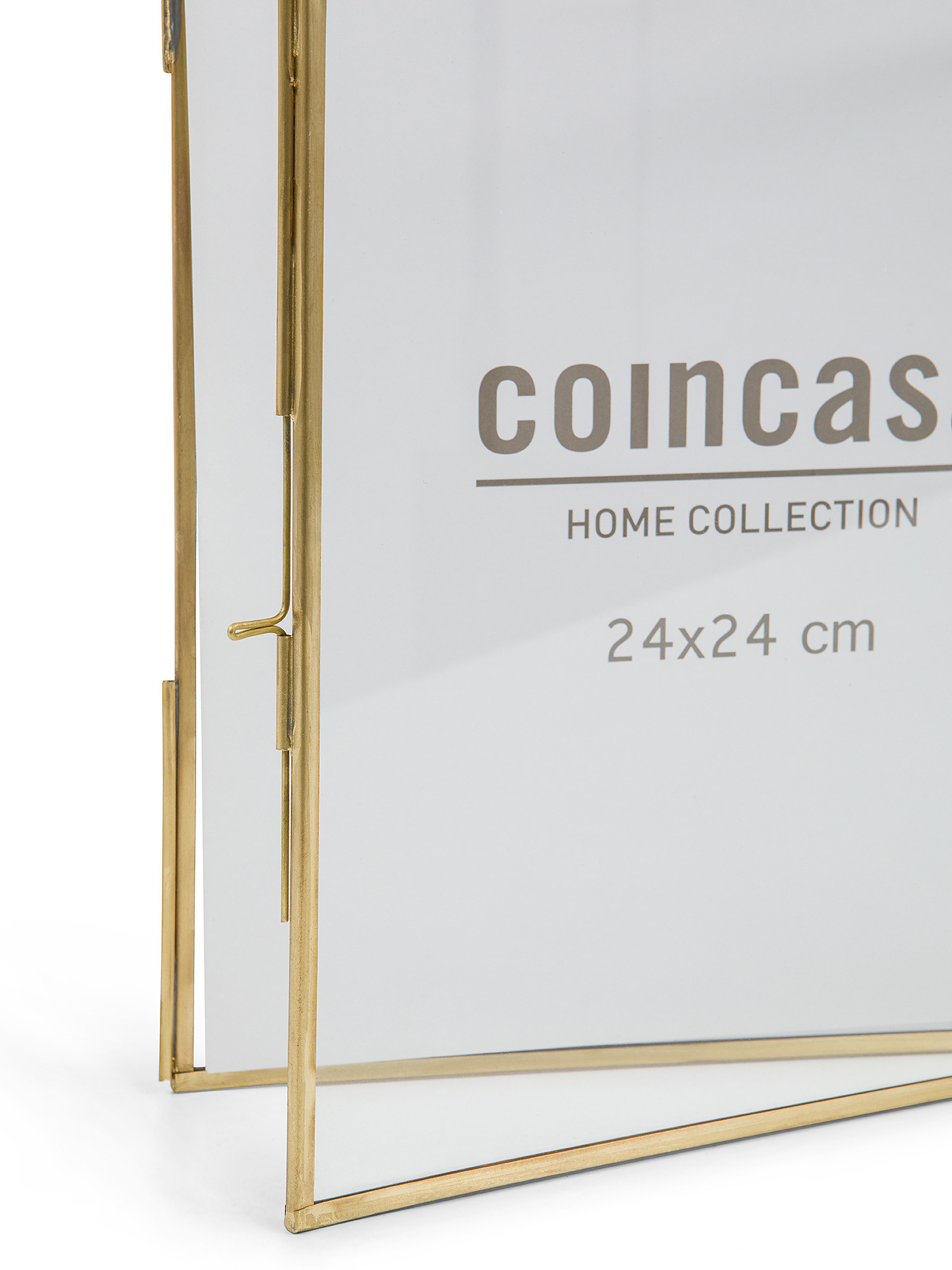 Portafoto murale profili dorati 25x25