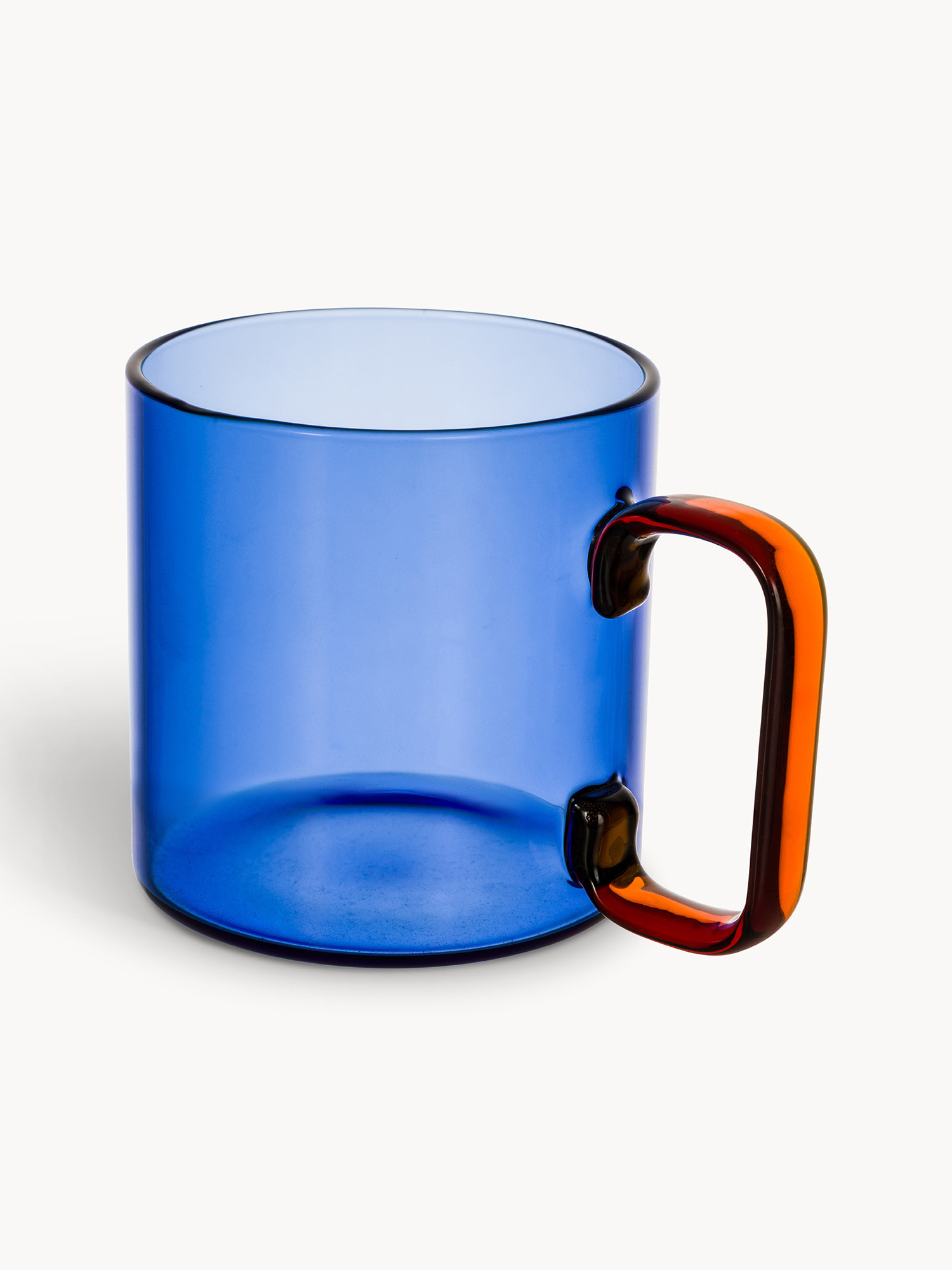 Mug in vetro bicolore