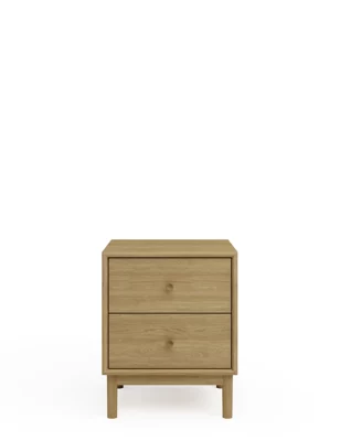 Newark 2 Drawer Bedside Table