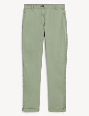 Cotton Rich Tea Dyed Slim Fit Chinos