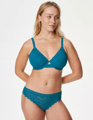 3pk Flexifit&trade; Lace Brazilian Knickers