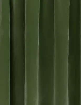Velvet Pencil Pleat Ultra Thermal Curtains