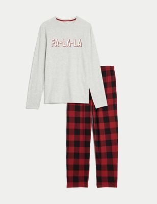 Men'S Checked Family Christmas Pyjama Set