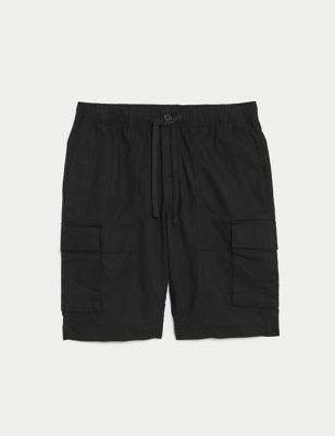 Elasticated Waist Ripstop Cargo Shorts