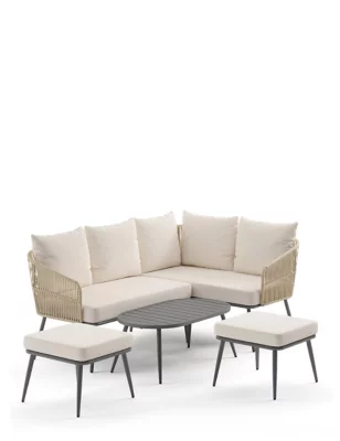 Melbourne 6 Seater Garden Corner Sofa Set