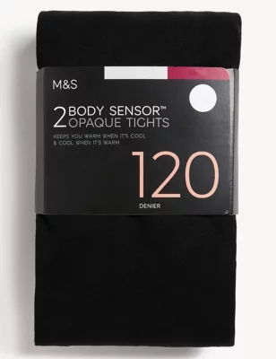 2pk 120 Denier Body Sensor&trade; Tights