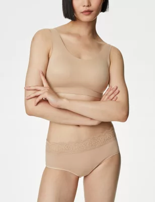 5pk Cotton Lycra&trade; & Lace High Rise Shorts