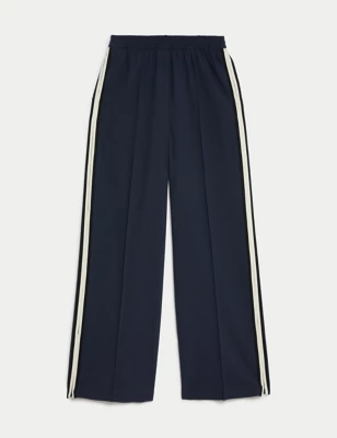Side Stripe Wide Leg Trousers