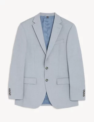 Slim Fit Micro Puppytooth Suit Jacket