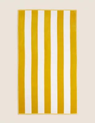 Pure Cotton Sand Resistant Striped Beach Towel