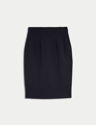 Jersey Knee Length Pencil Skirt