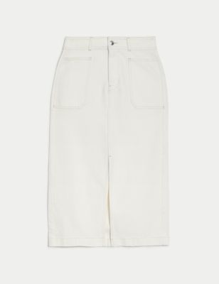 Lyocell&trade; Denim Midi Skirt