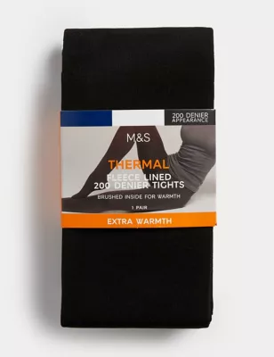200 Denier Thermal Fleece Lined Tights