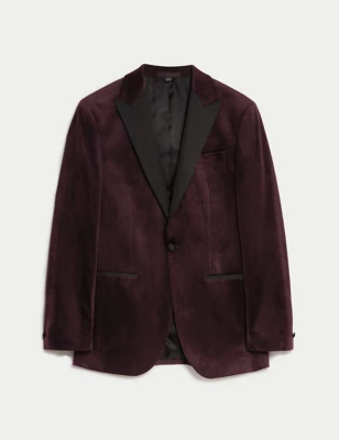 Slim Fit Velvet Tuxedo Jacket