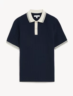 Cotton Rich Textured Polo Shirt
