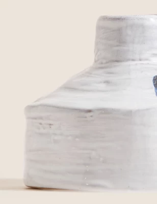 Painted Glaze Ceramic Bud Vase