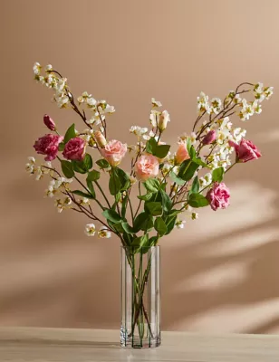 Set Of 2 Artificial Real Touch Lisianthus Stems