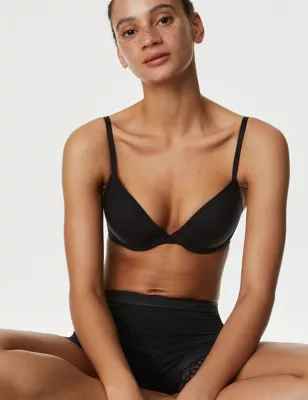 3pk Wired Plunge T-Shirt Bras A-E