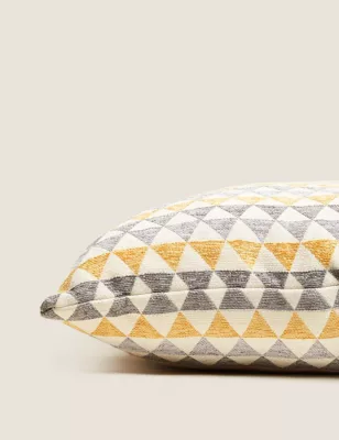 Chenille Geometric Cushion