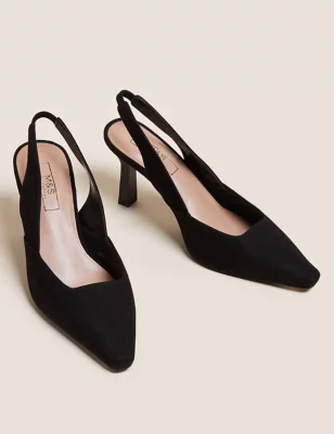 Stiletto Heel Pointed Slingback Shoes