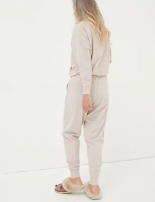 Fleece Ribbed Pyjama Bottoms