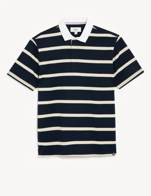 Pure Cotton Striped Rugby Shirt