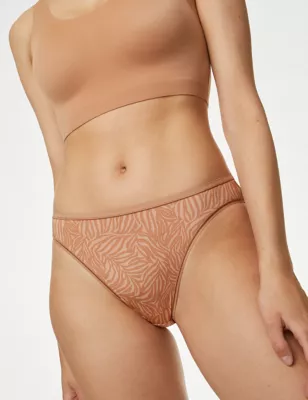 5pk No Vpl Microfibre High Leg Knickers