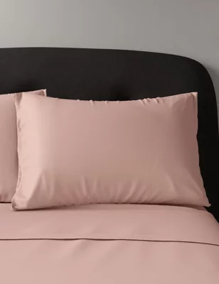 2pk Cotton Rich Percale Pillowcases
