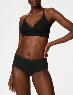 3pk Cotton Rich Lace Shorts