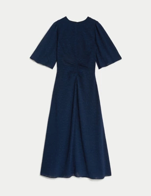 Animal Print Jacquard Midaxi Tea Dress