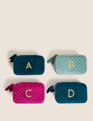 Alphabet Velvet Jewellery Box