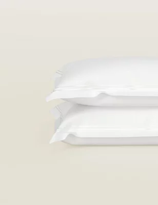 2pk 600 Thread Count Sateen Oxford Pillowcases