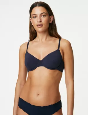 3pk Cotton Wired Full Cup Bras A-E