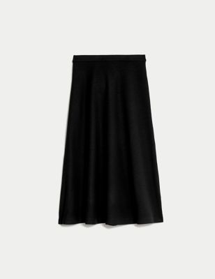 Jersey Midi Circle Skirt