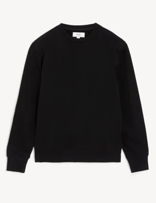 Pure Cotton Crew Neck Sweatshirt