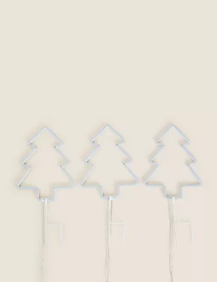 3pk Green Tree Pathfinder Neon Lights