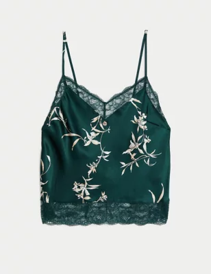 Cassia Silk & Lace Cami